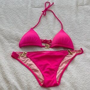 Women's Victoria Secret gold chain bikini 
XS/ M